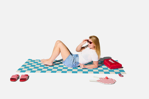 Fatboy Beach Baggy XL chess azur