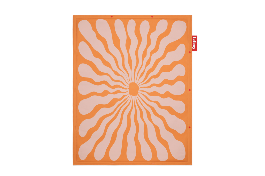 Fatboy Flying Carpet Teppich Liquid Flower Orange / Pink