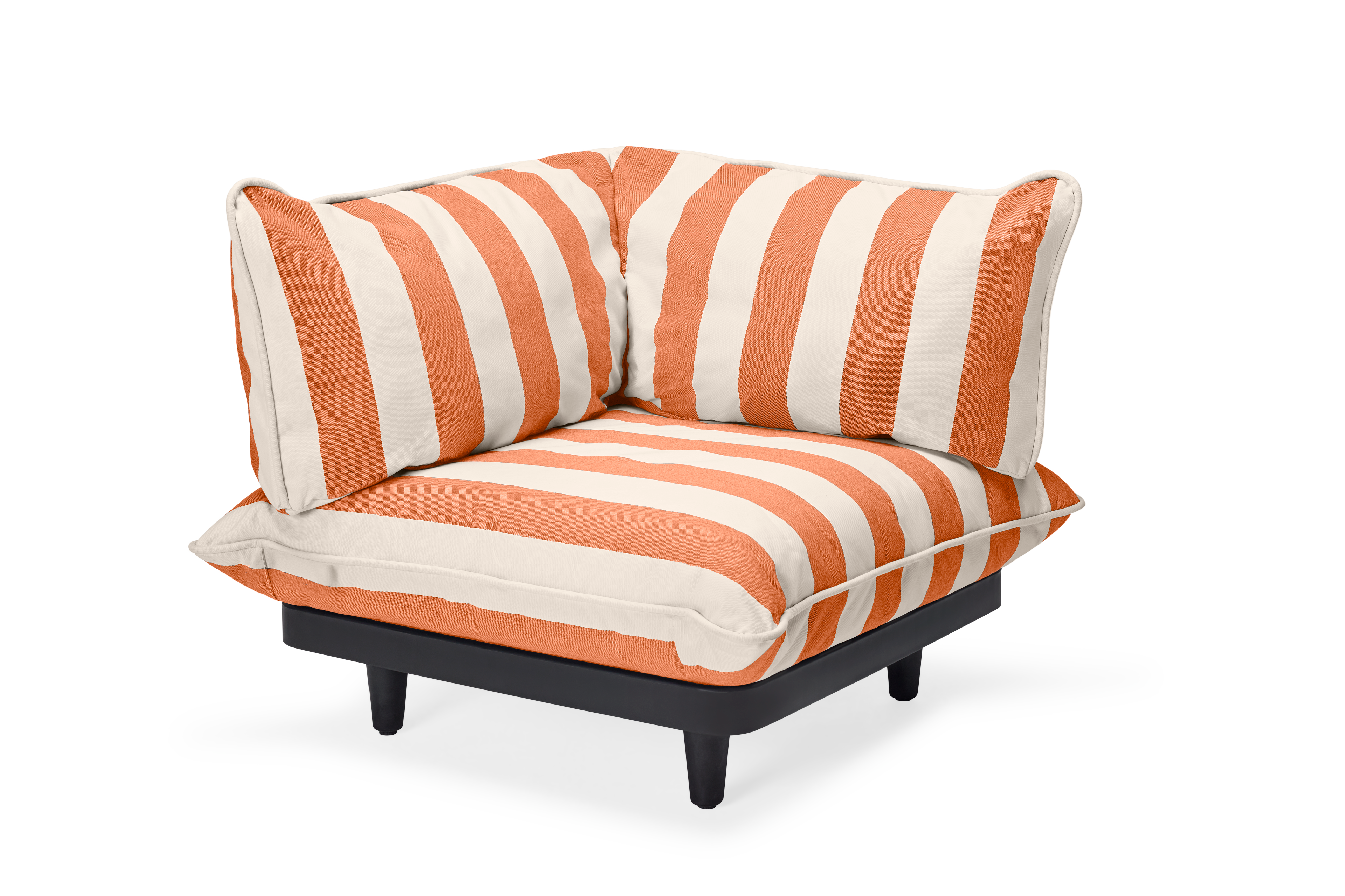 Fatboy Paletti Corner Seat Stripe Orange Creme (LEFT)