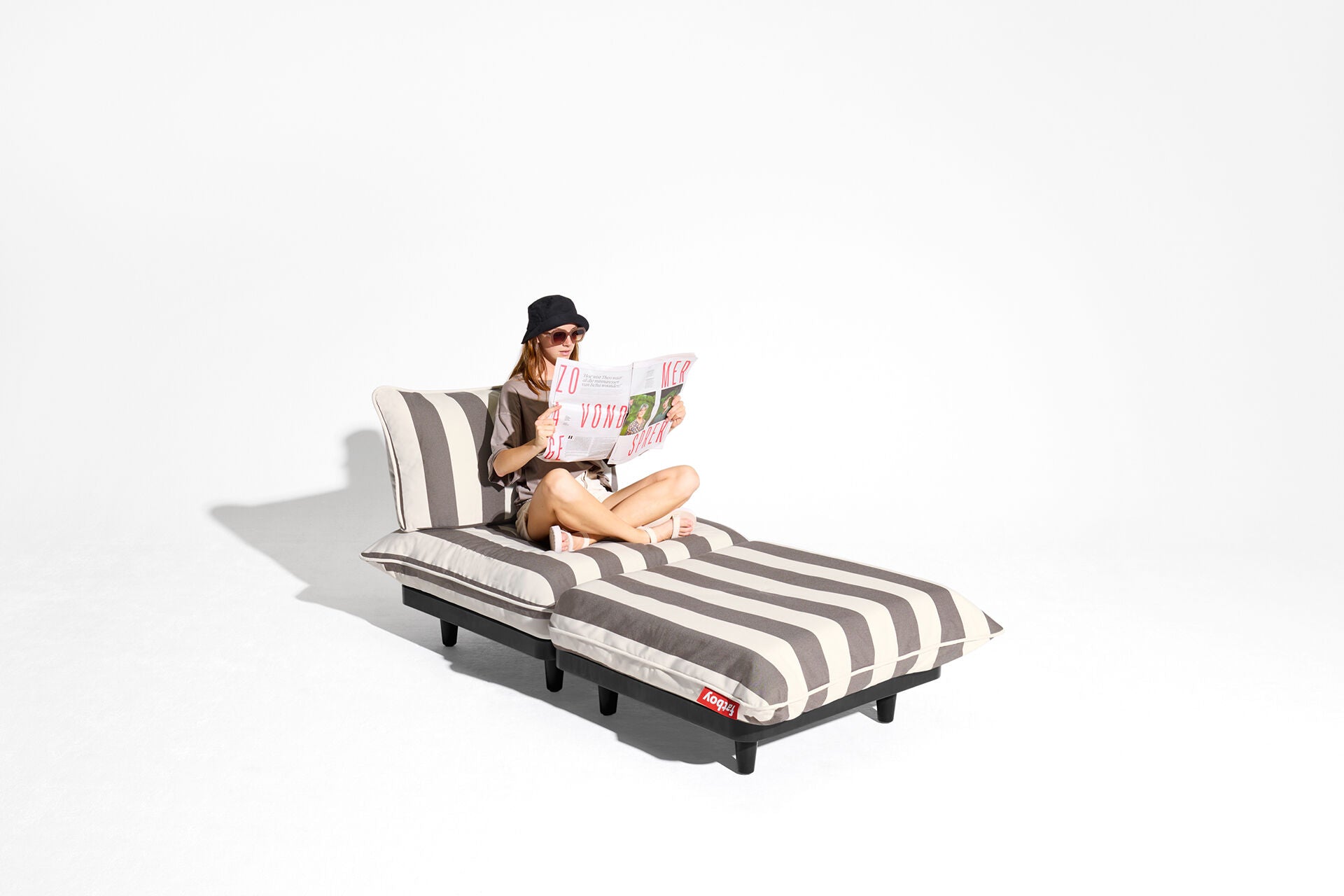 Fatboy Paletti Daybed Stripe Cacao