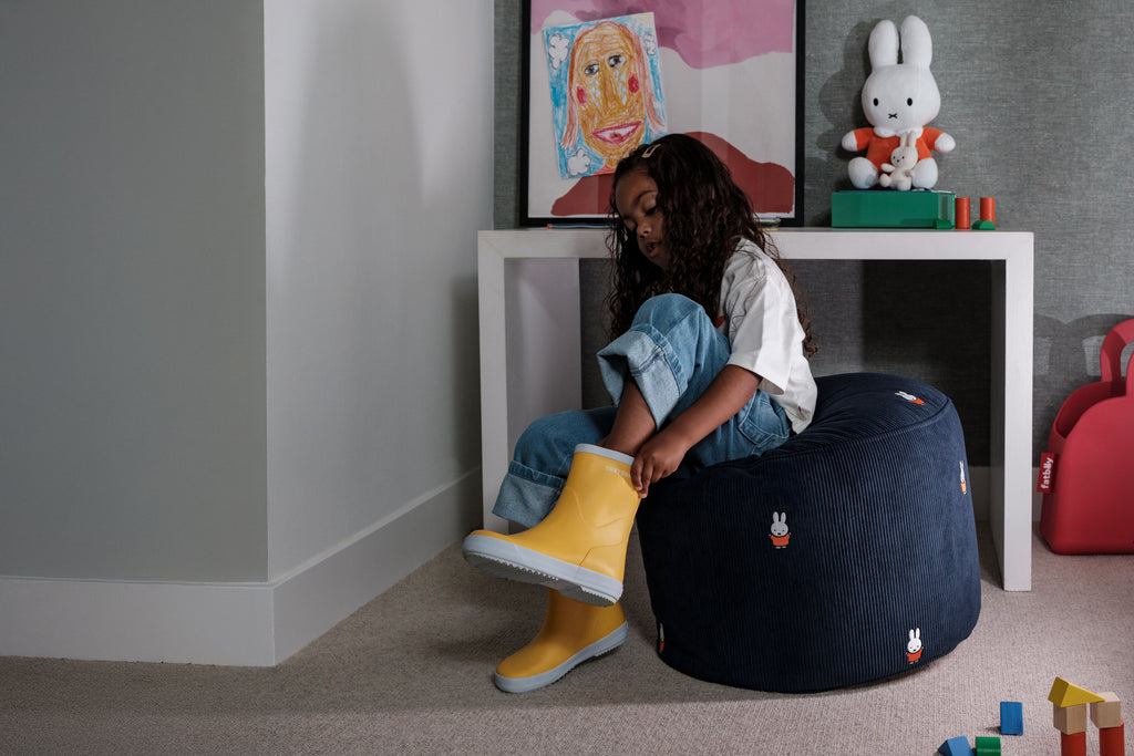 Fatboy Point Cord X Miffy Hocker Deep Blue