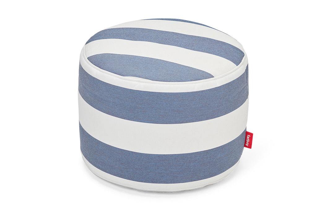Fatboy Point Outdoor Hocker Stripe Ocean Blue