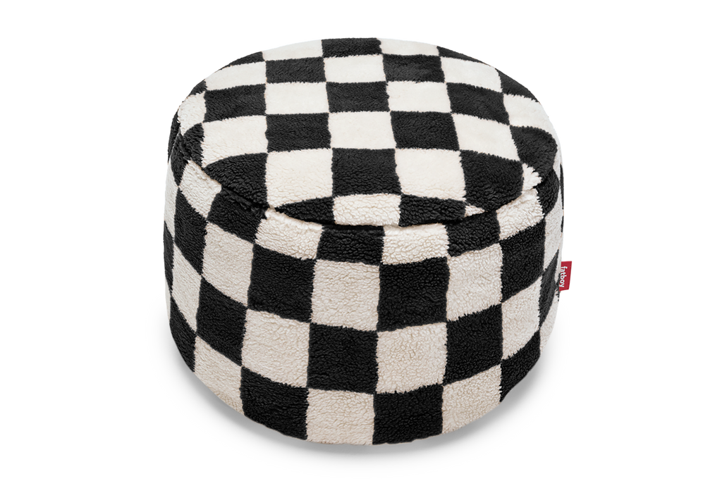 Fatboy Point Teddy Chess Hocker Black Creme