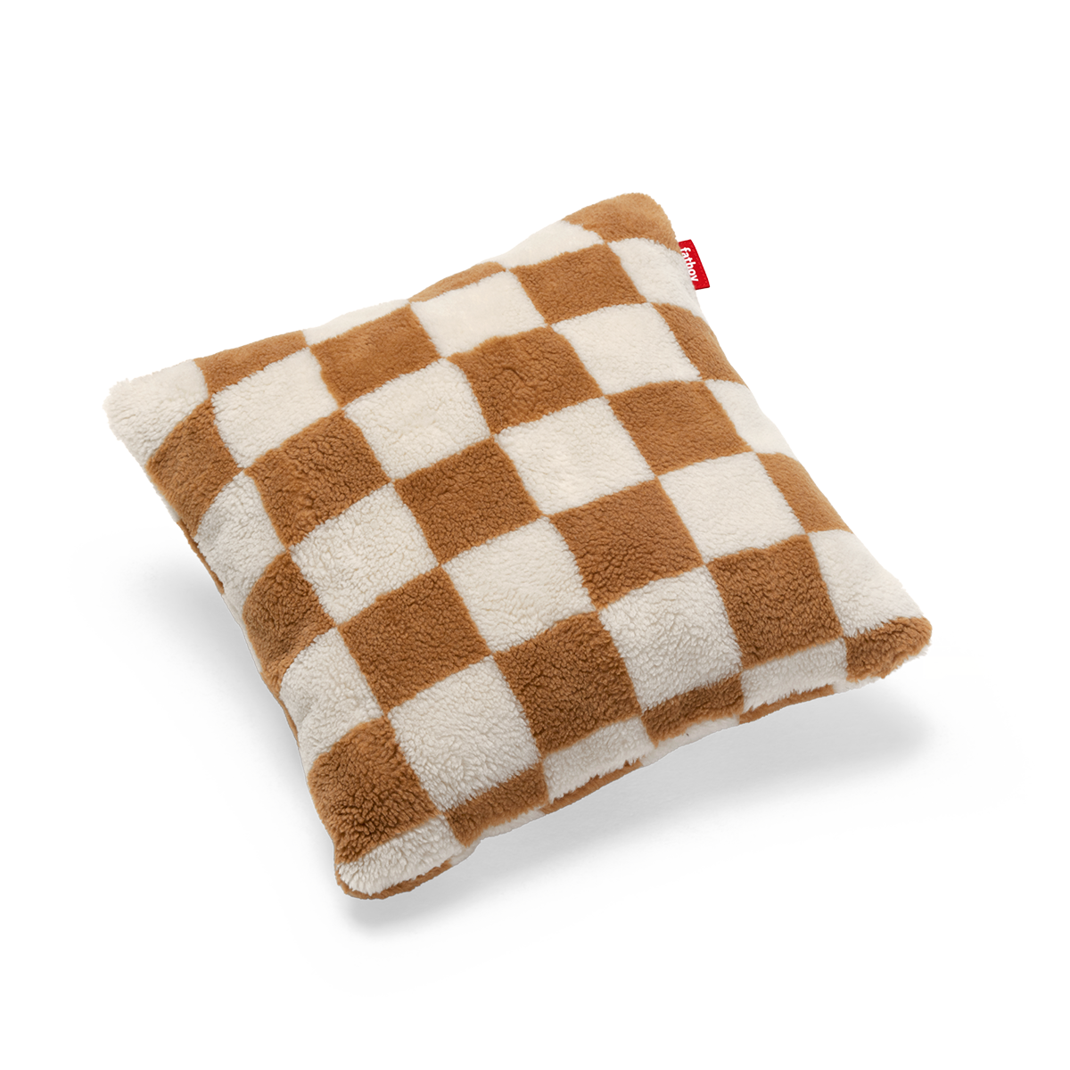 Fatboy Square Pillow Teddy Kissen Black Ecru