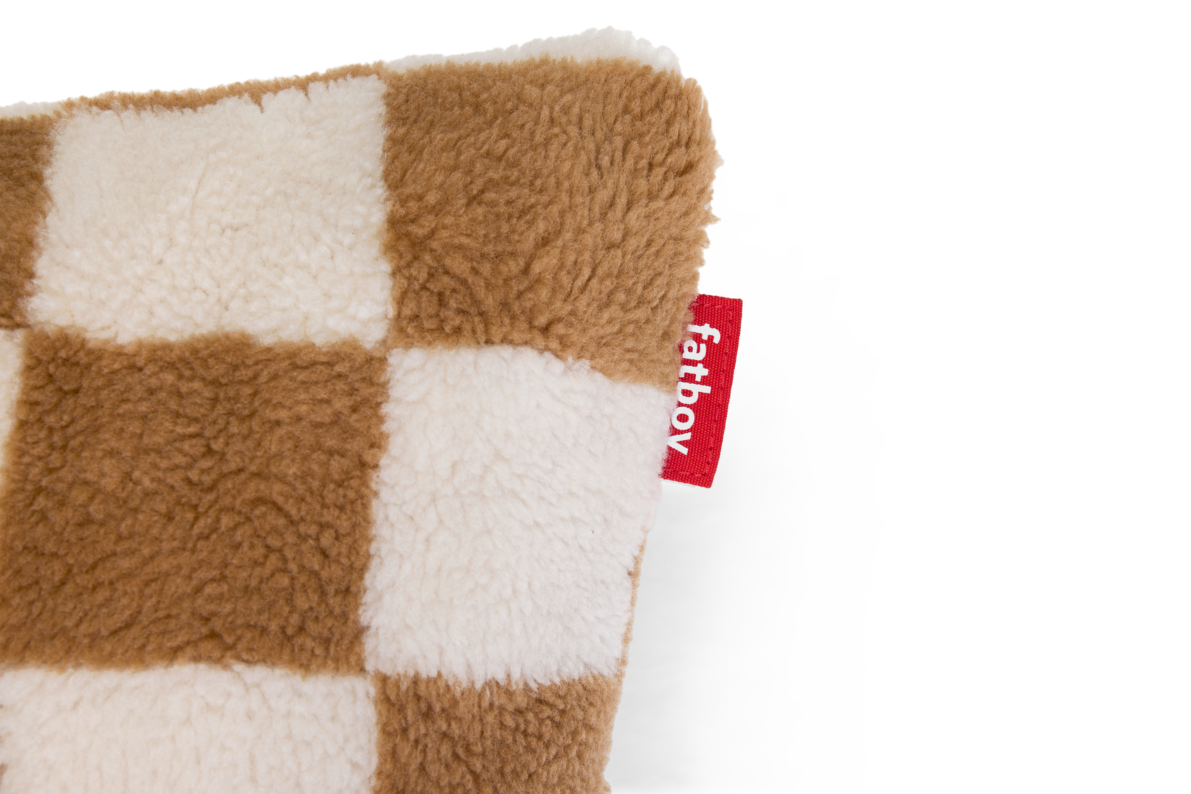 Fatboy Square Pillow Teddy Kissen Latte