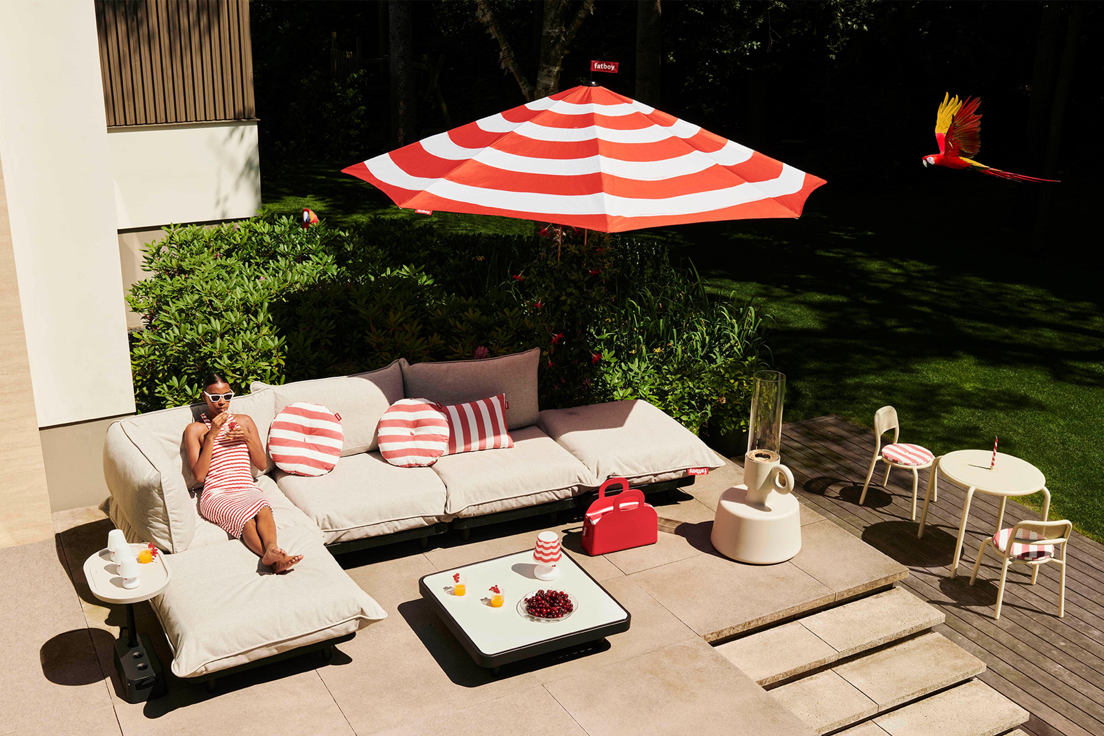 Fatboy Stripesol 350 cm Red