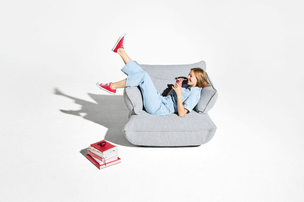 Fatboy Sumo Loveseat Boucle Light Grey Melange